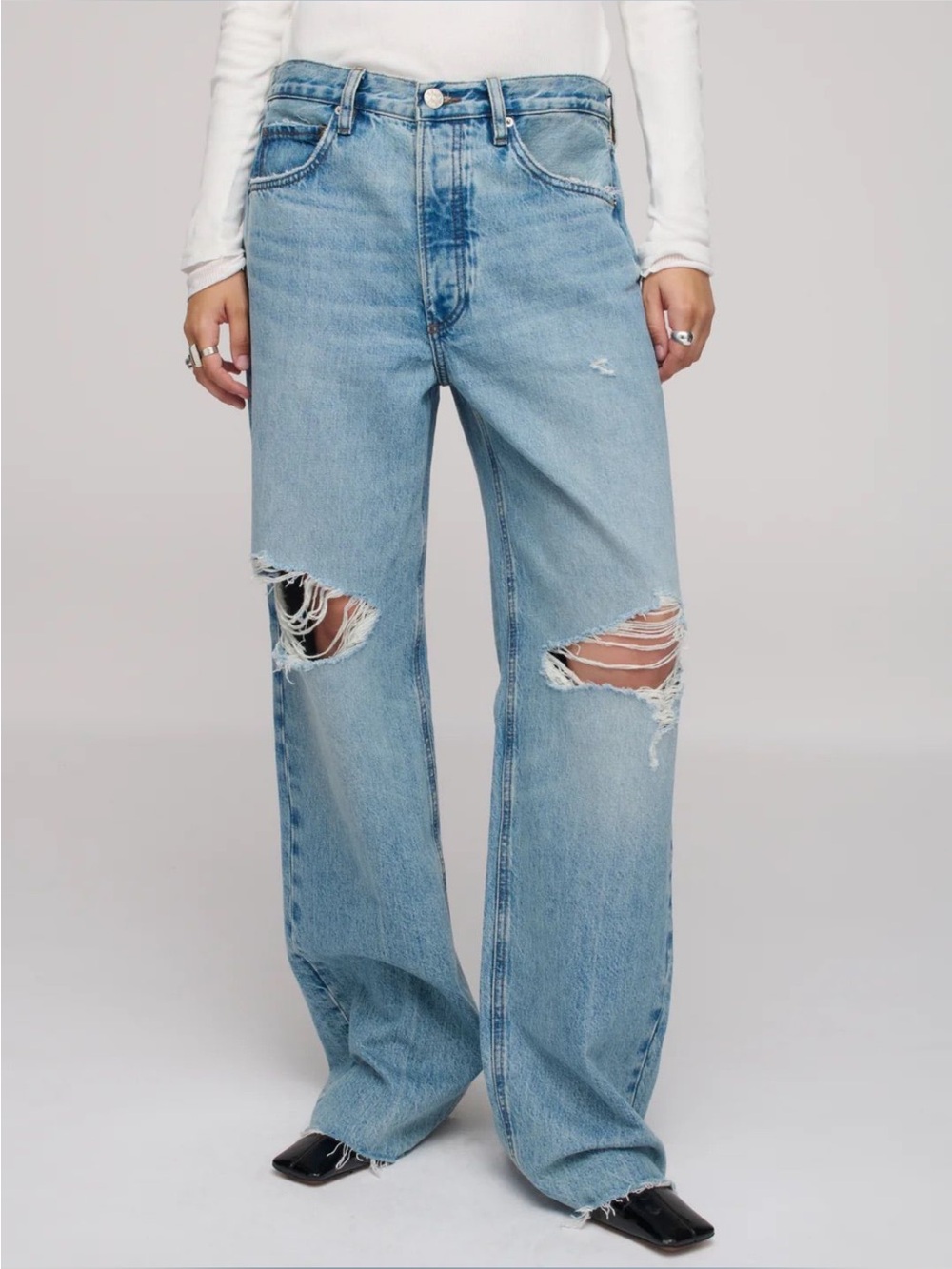 NWT DALA Denim Isle Full Length 100% Organic  Cotton Free People Sold Out